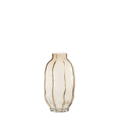 Light Brown Glass Vase Ø20,5x38 cm
