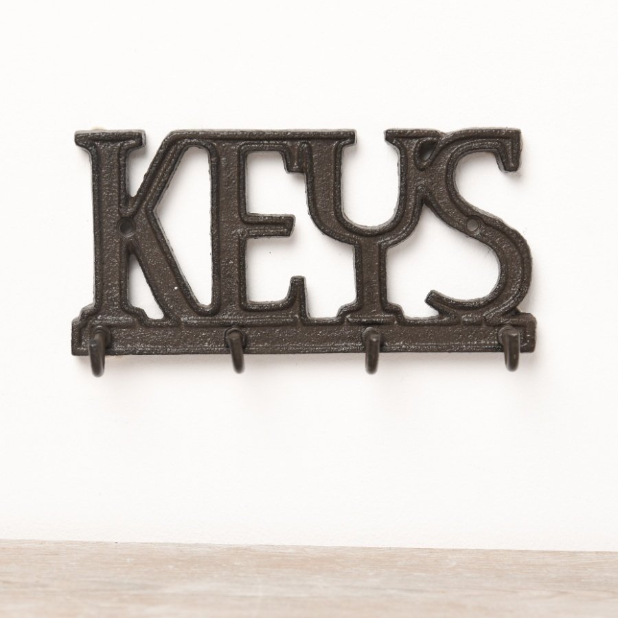 "Keys" Cast Iron Hook