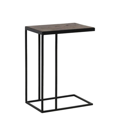 Chija Wooden Top Side Table