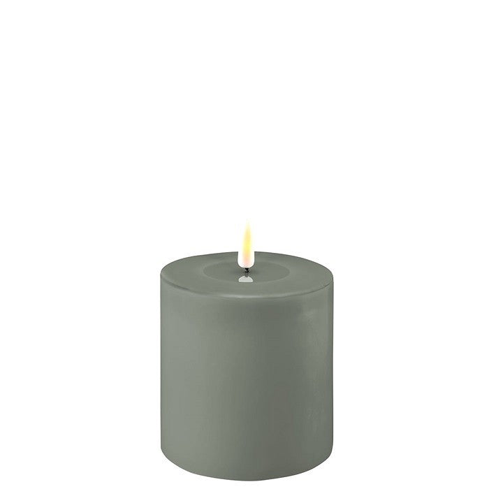 LED Candle 10 x 10cm - Saville Green