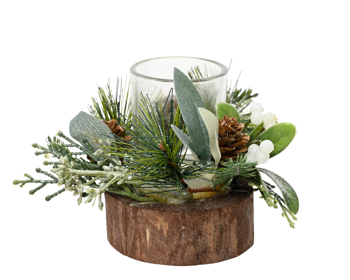 Eucalyptus &amp; Pinecone Tealightholder