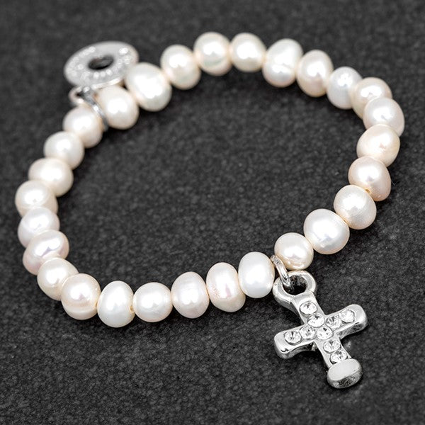 Freshwater Pearl Christening Bracelet