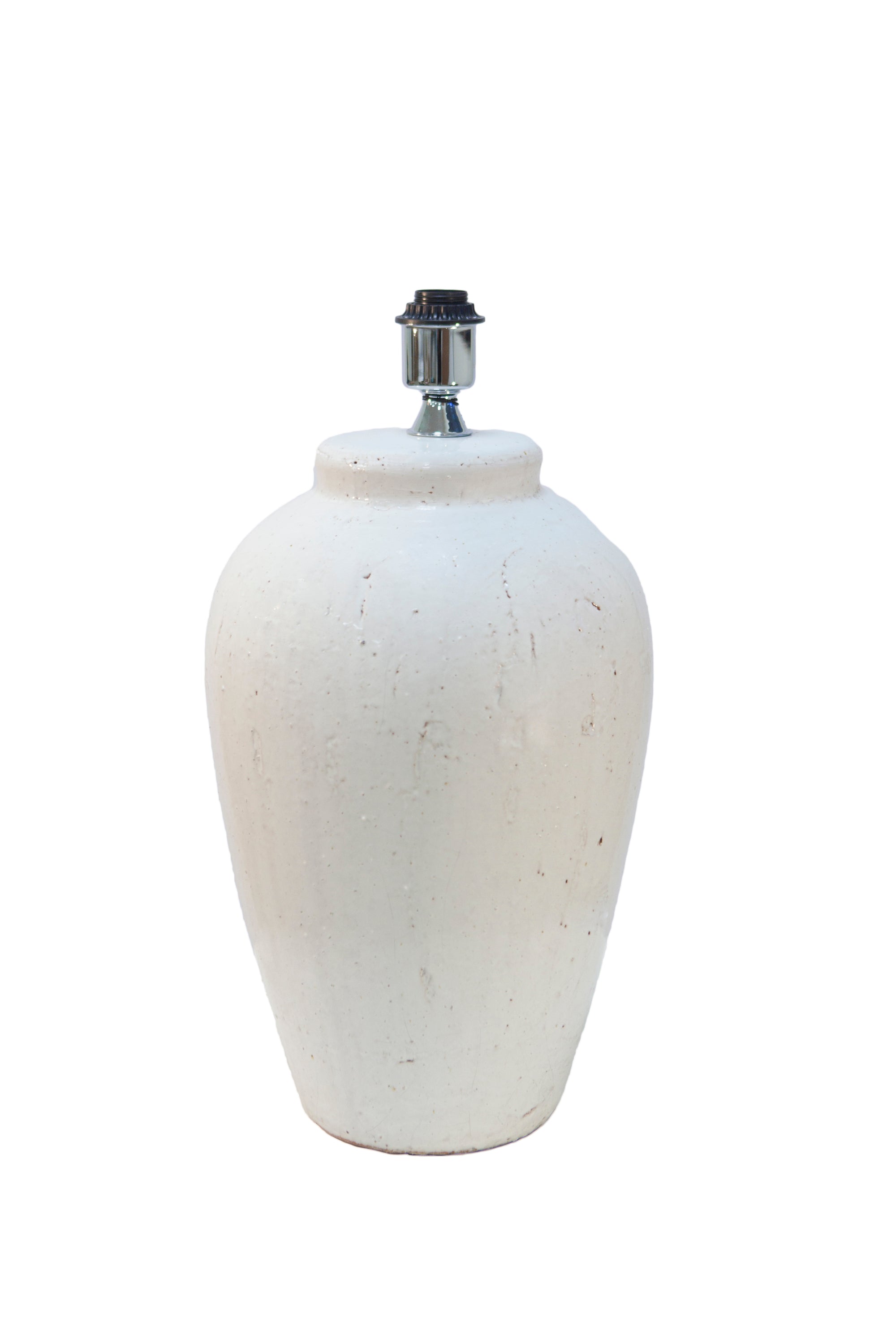 Vino Crsip White Ceramic Lamp Base