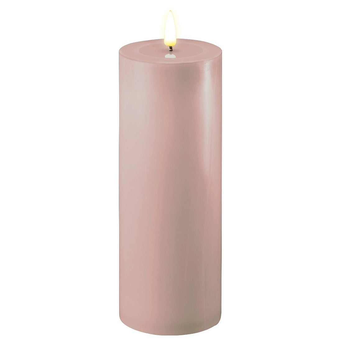 LED Candle 7.5 x 20cm - Rose Pink