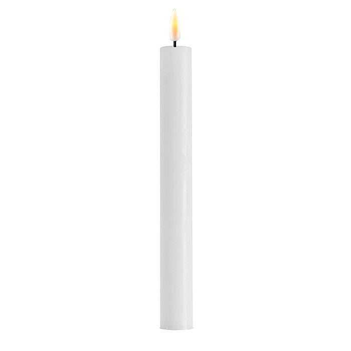 White LED Dinner Candle D: 2,2 * 24 cm (2 pcs.) (9,5 inch)