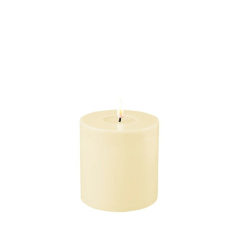 LED Candle 10 x 10cm - Cream