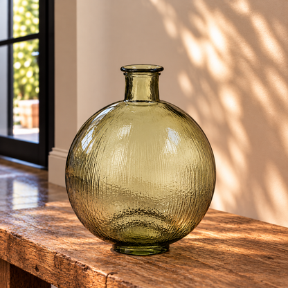 Green Recycled Vase - H42 x Ø34 cm