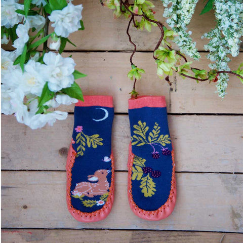 Enchanted Forest Kids Slipper Socks