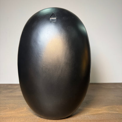 Black &amp; Gold Oval Candle Holder - 38cm