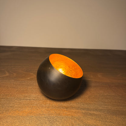 Amara Black &amp; Gold Candle Holder