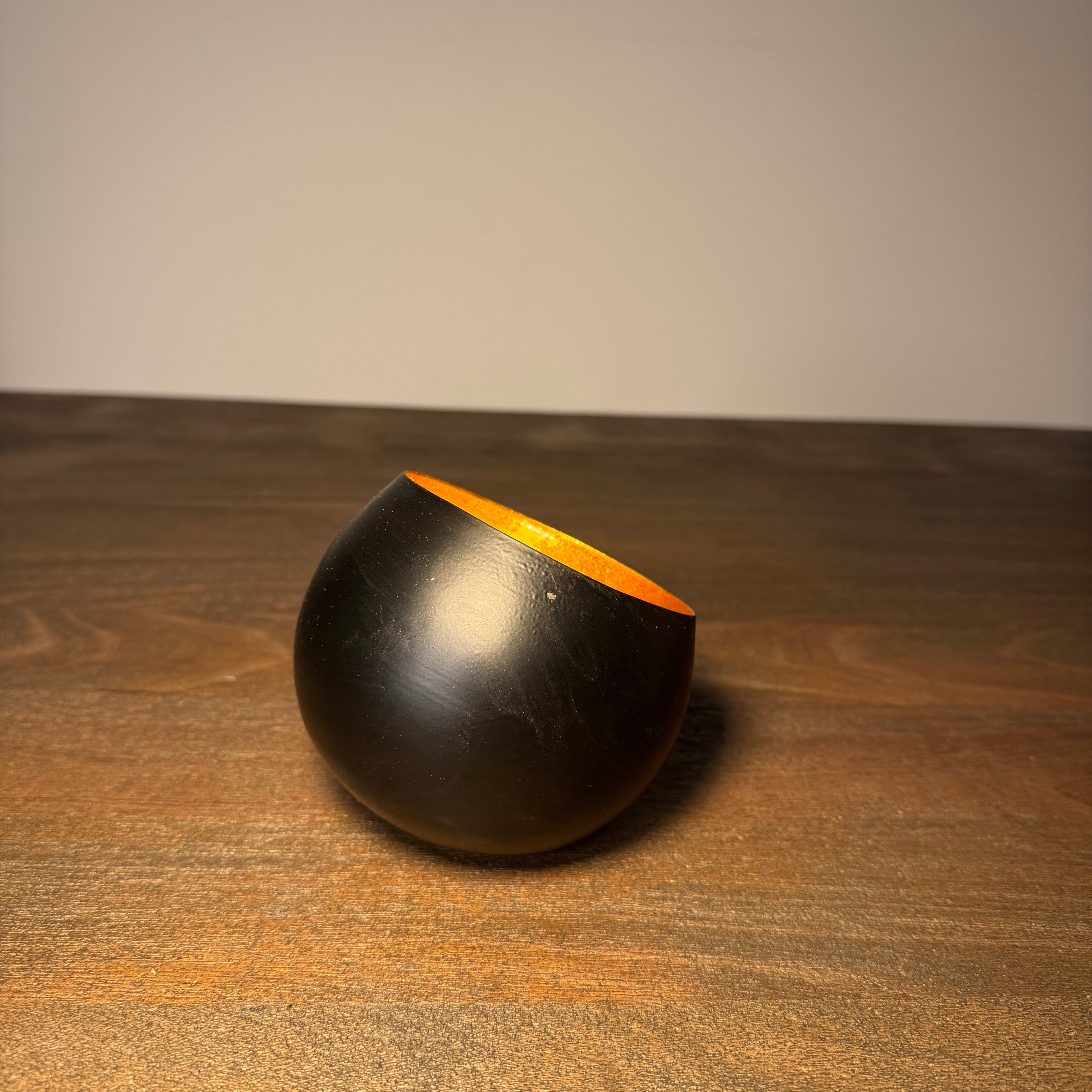 Amara Black &amp; Gold Candle Holder