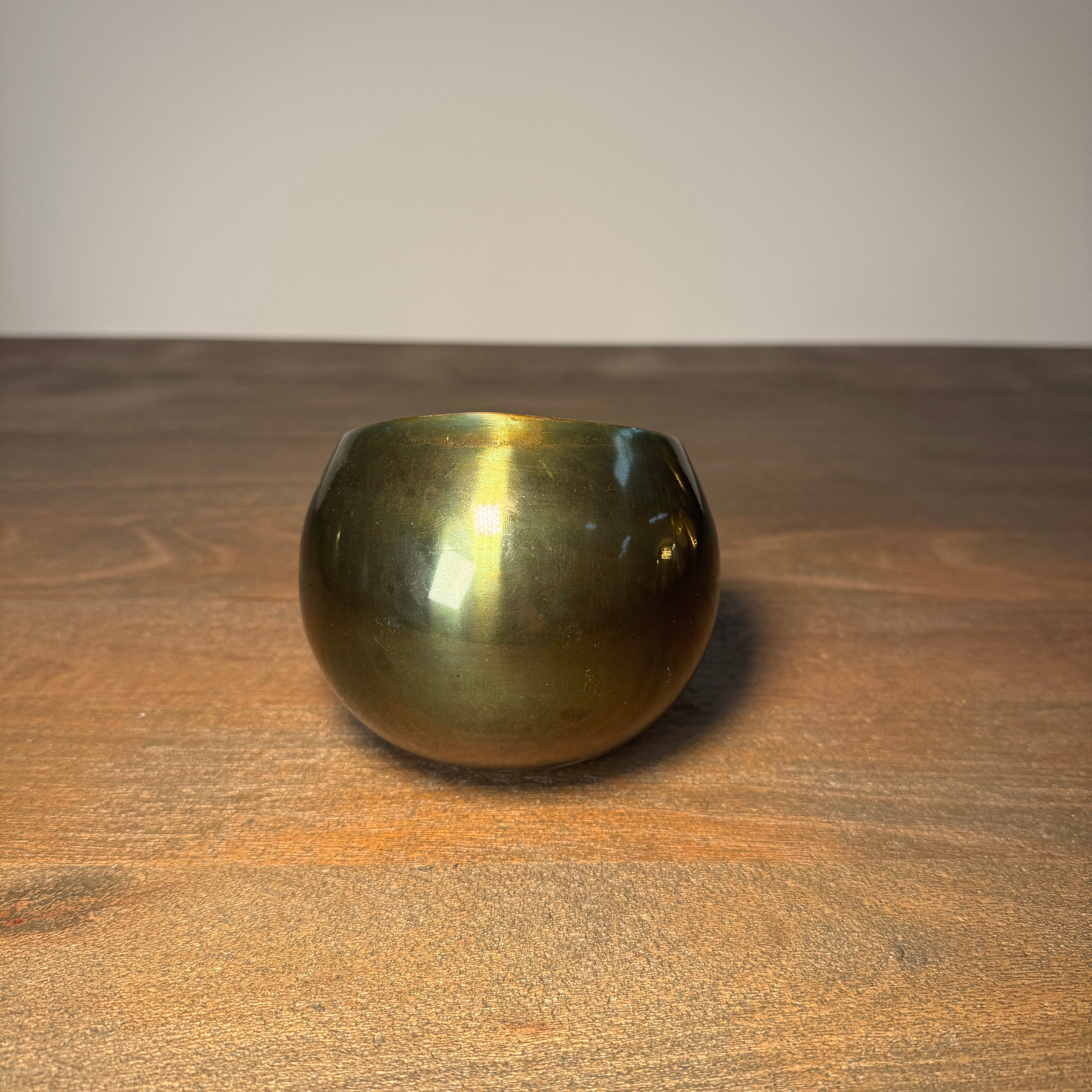 Amara Green &amp; Gold Candle Holder
