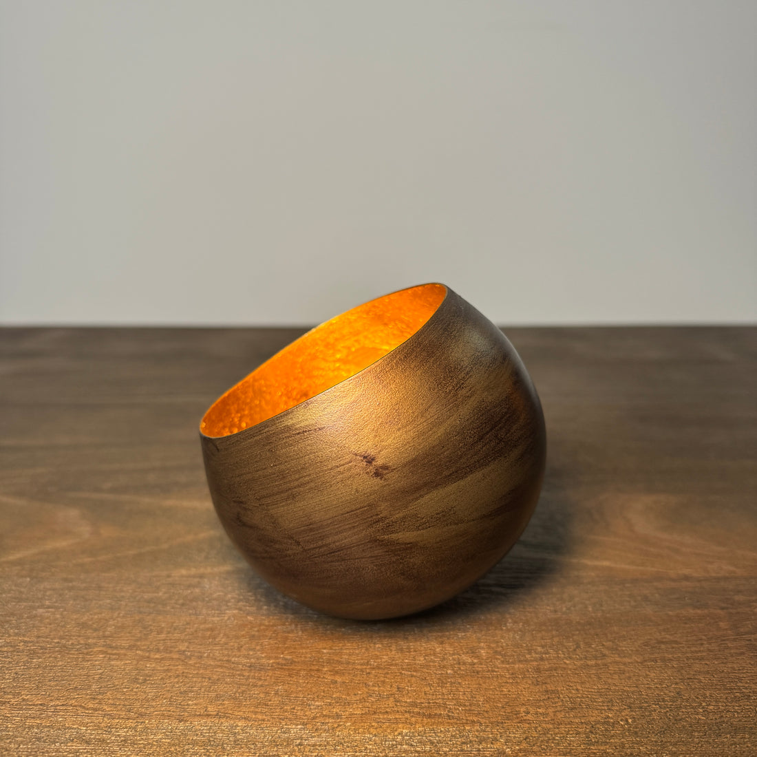 Amara Bronze &amp; Gold Candle Holder