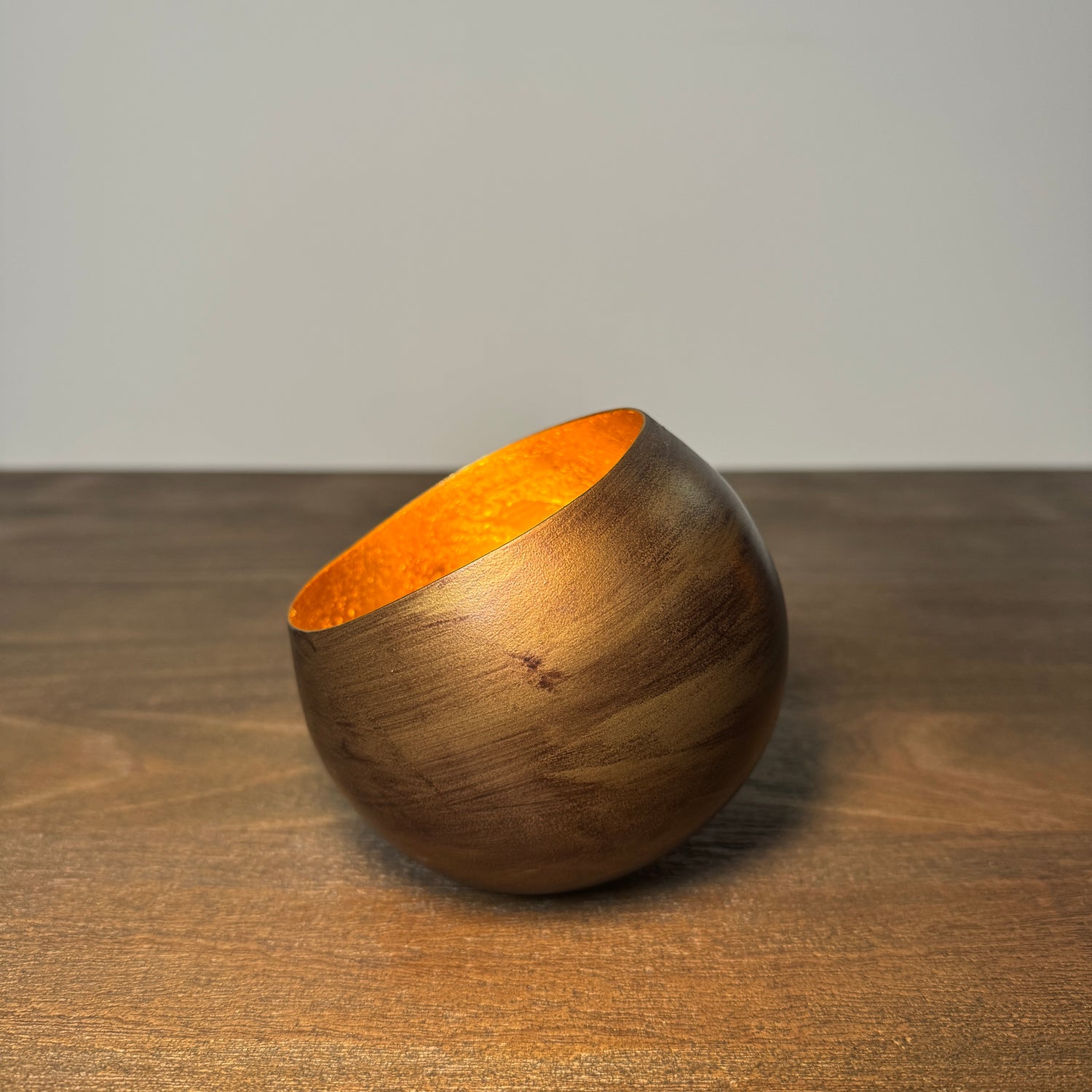 Amara Bronze &amp; Gold Candle Holder