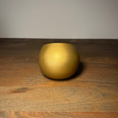 Amara Soft Gold &amp; Gold Candle Holder