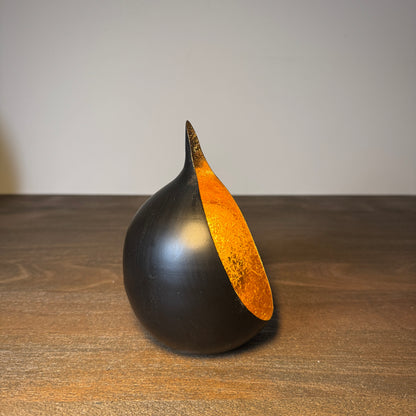 Azra Black &amp; Gold Candle Holder