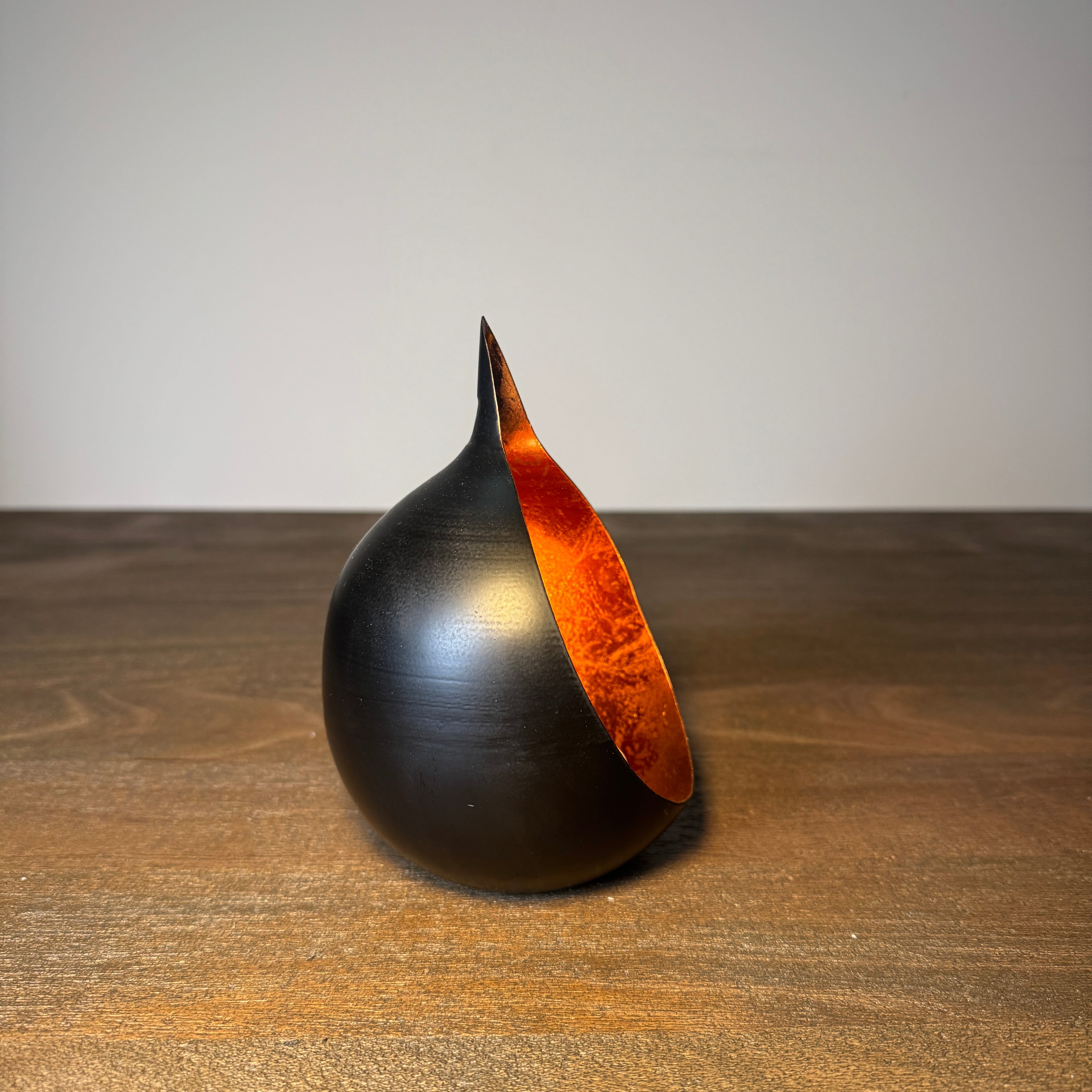 Azra Black &amp; Copper Candle Holder