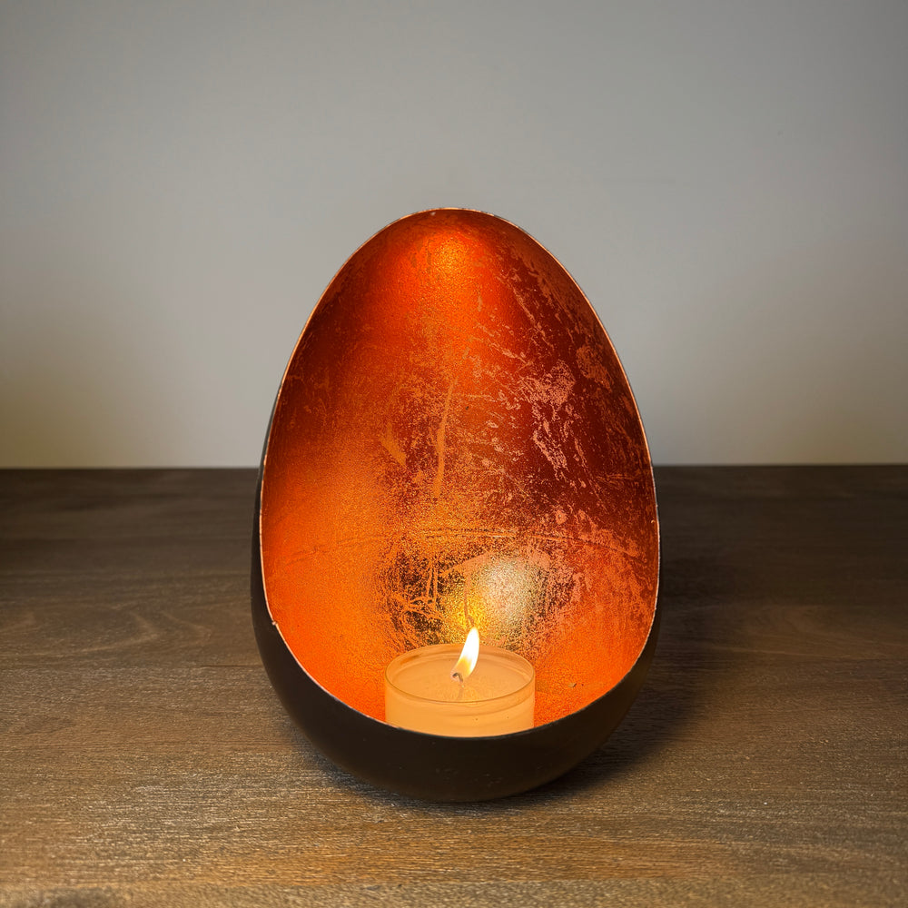 Akari Black & Copper Candle Holder