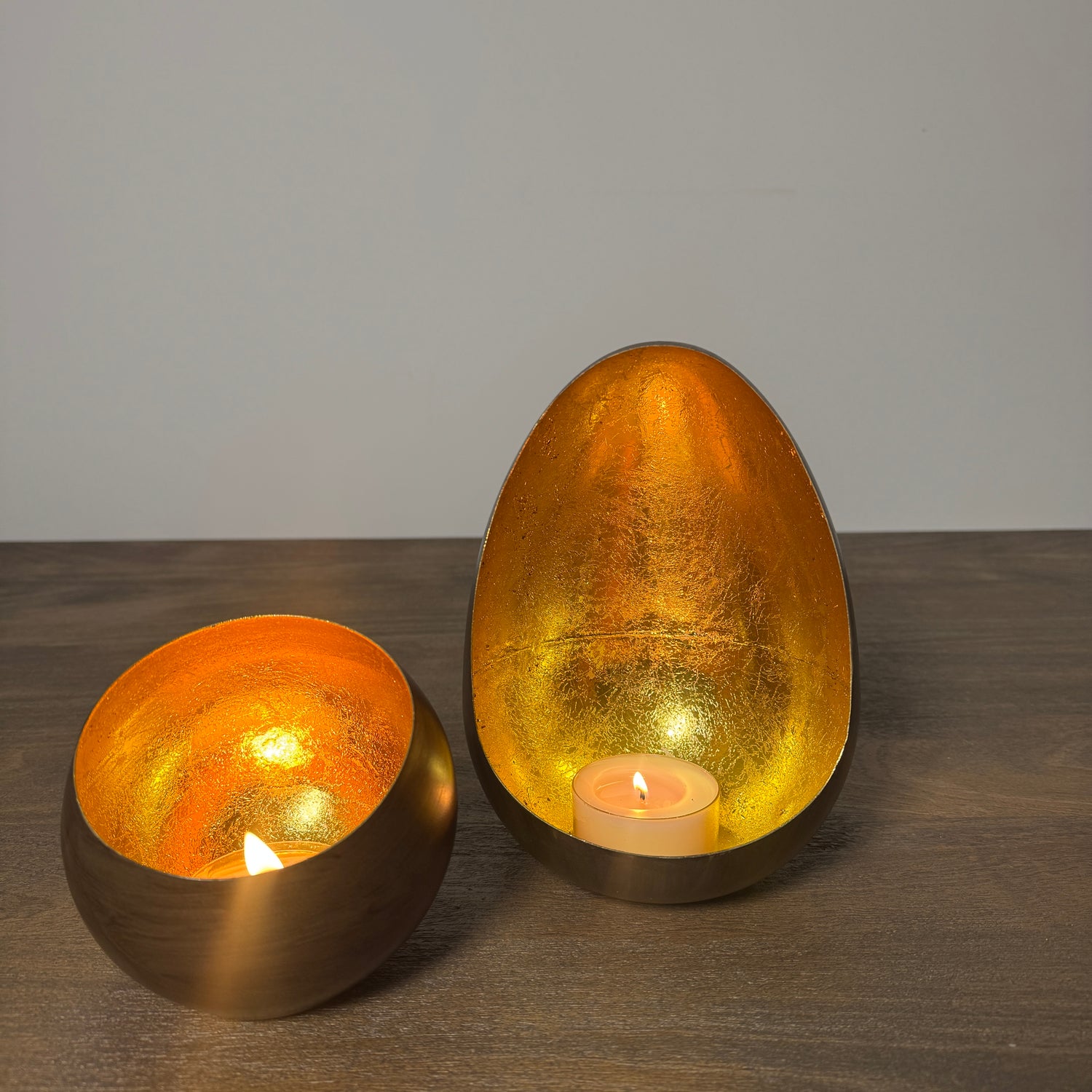 Akari Bronze &amp; Gold Candle Holder