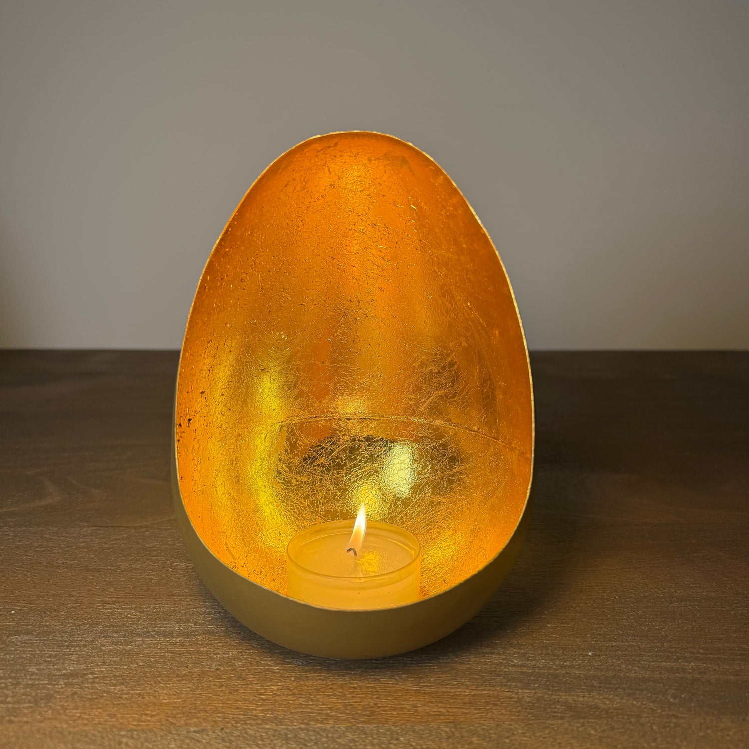 Akari Soft Gold &amp; Gold Candle Holder