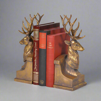 Stag Bookends
