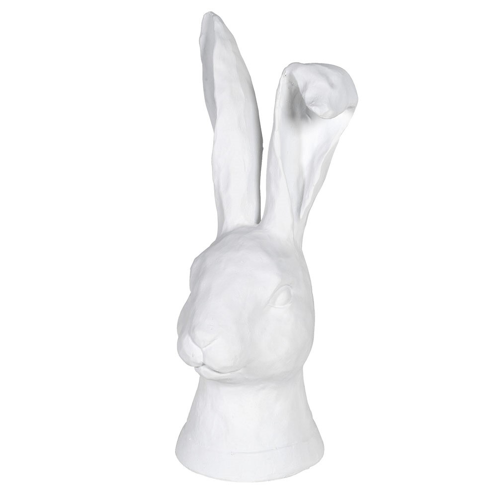 White Ear Flop Rabbit Head Ornament