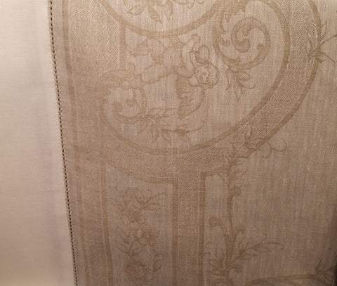 Angel Damask Linen Beige Tablecloth