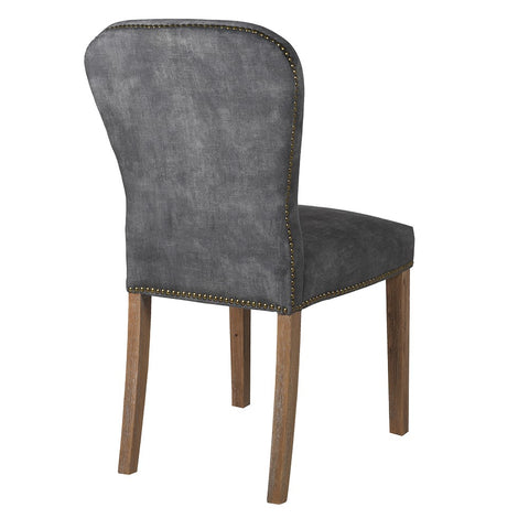 Charlie Charcoal Velvet Dining Chair