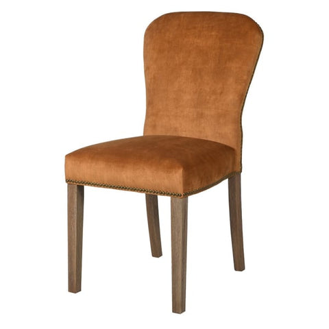 Aelia Golden Velvet Dining Chair