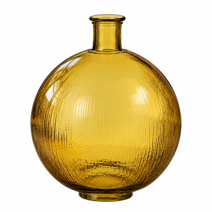 Ochre Recycled Vase - H42 x Ø34 cm