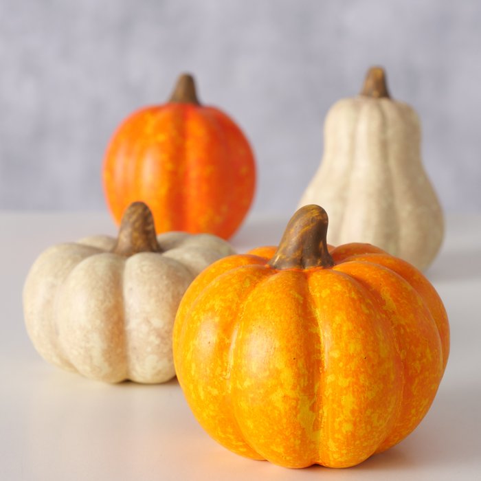 Cermamic Pumkins Set Of 4