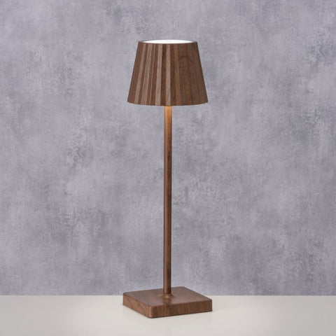 LED Table Lamp with Wood Effect