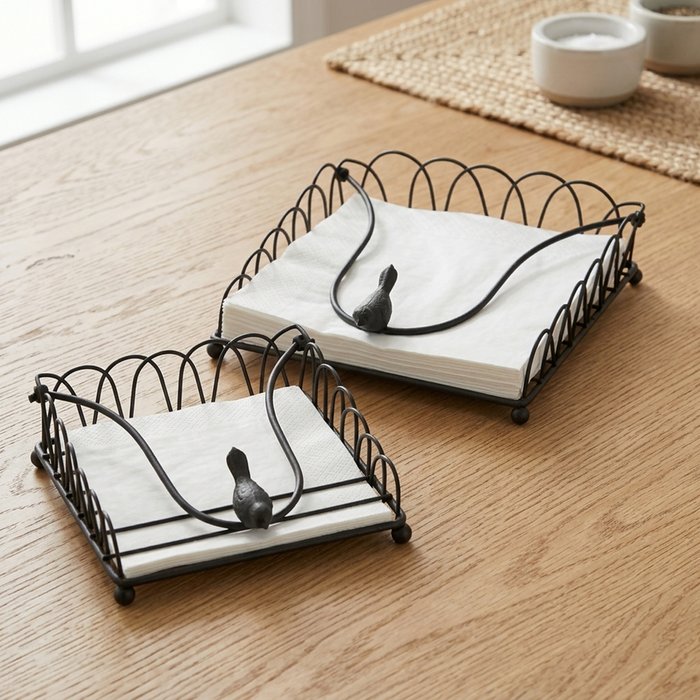 Black Bird Napkin Holder