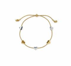Five Hearts Slider Bracelet