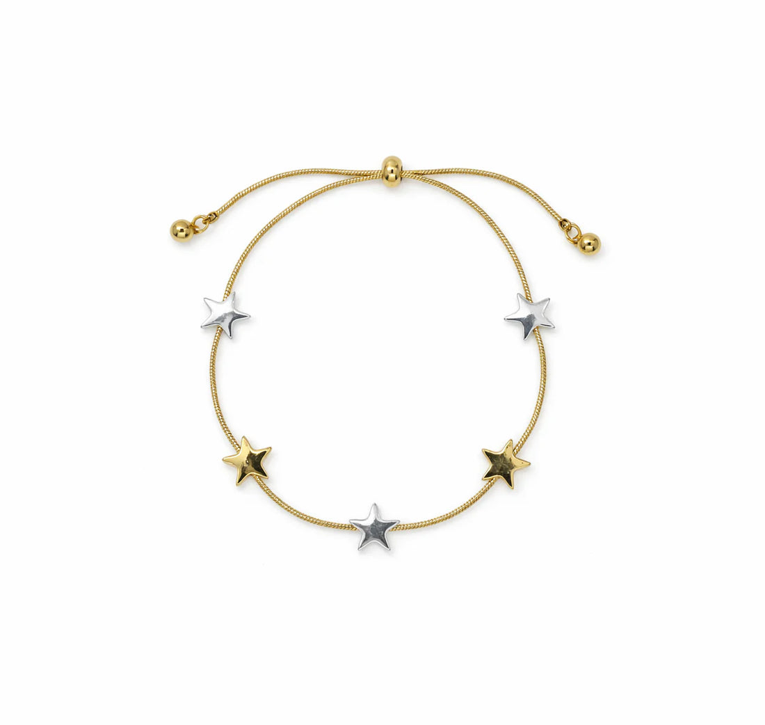 Five Stars Slider Bracelet