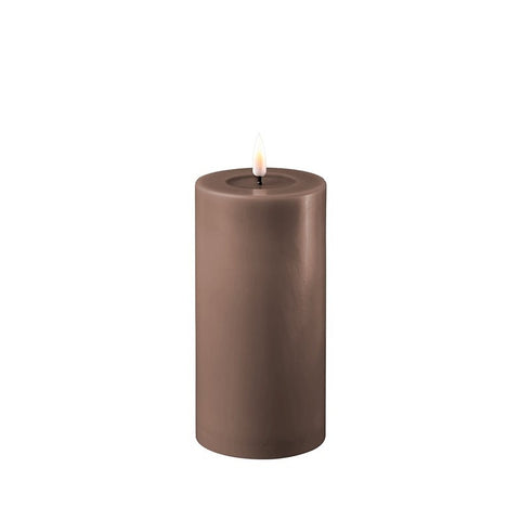 LED Candle 7.5 x 15cm - Mocha