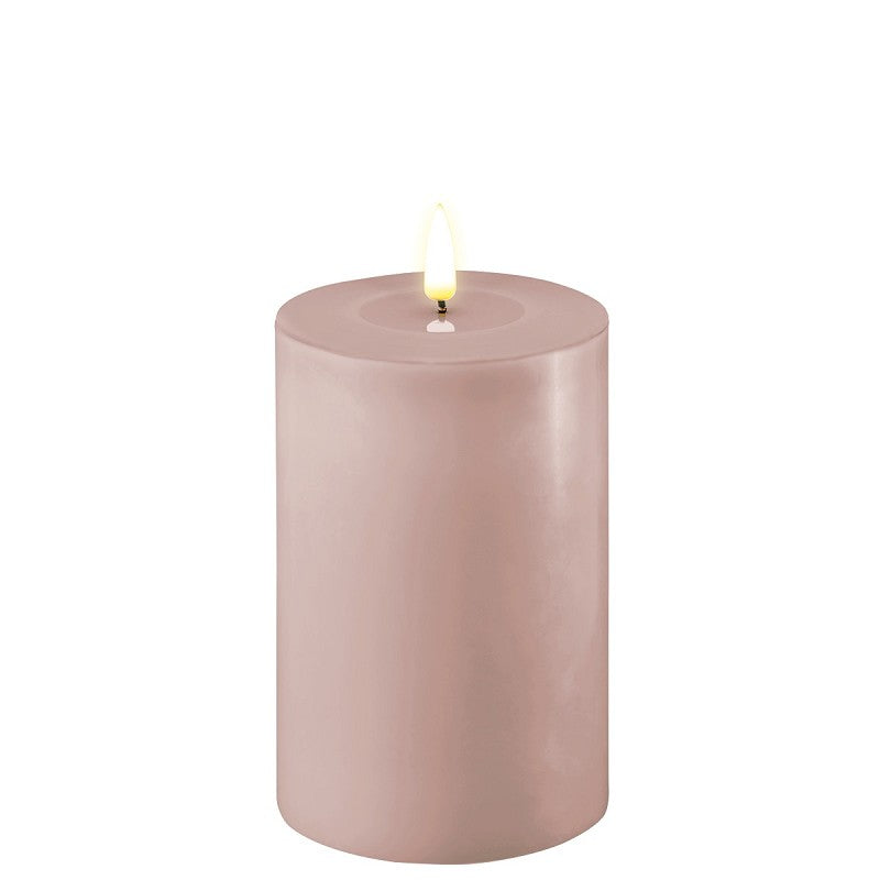 LED Candle 10 x 15cm - Rose Pink