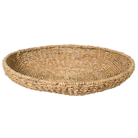 Seagrass Round Woven Tray