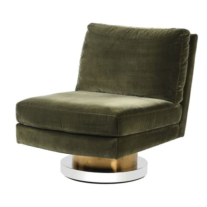 Gaia Green Swivel Accent Chair