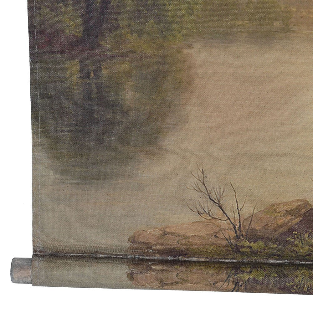 Tranquil Lakeside Hanging Canvas