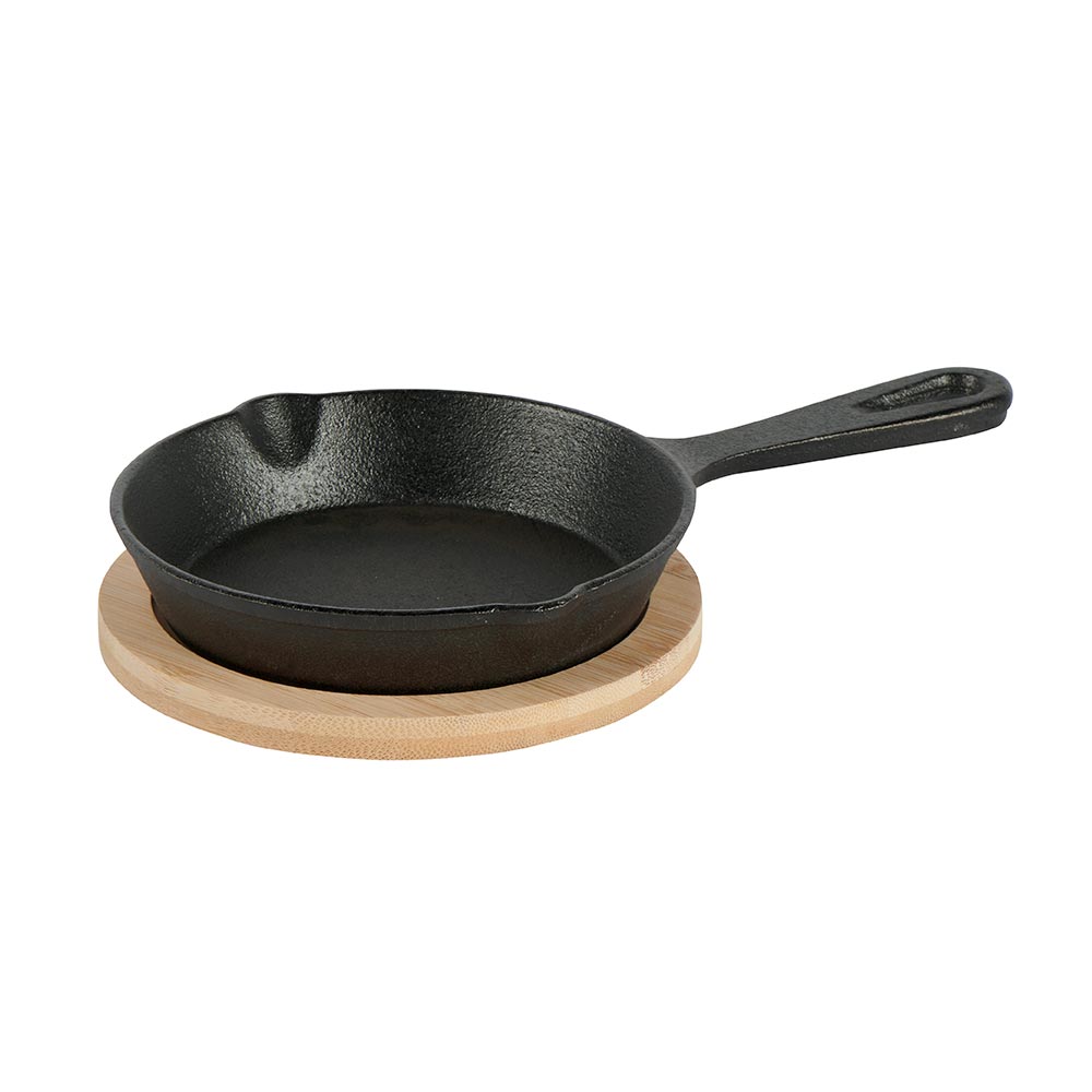 Mini Round Black Cast Iron Skillet