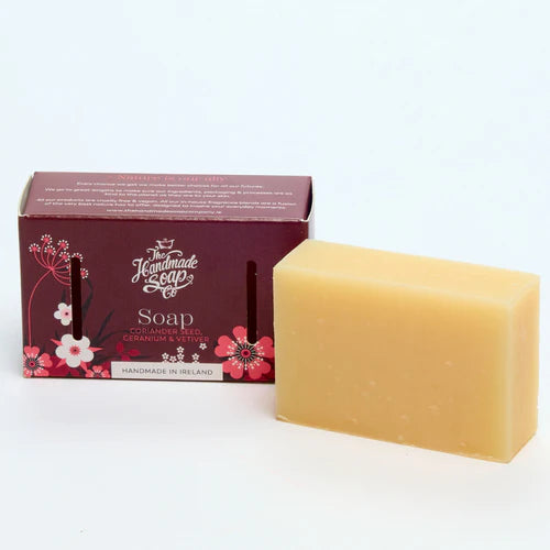 Handmade Soap - Coriander Seed, Geranium &amp; Vetiver 100g