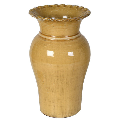 Ochre Terracotta Vase