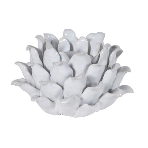 White Flower Candle Holder