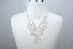 Filigree Lace Effect Sliver Necklace