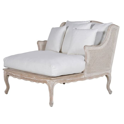 Hadley Chaise Accent Chair - White