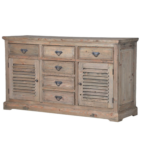 Aston Reclaimed Louvred Sideboard