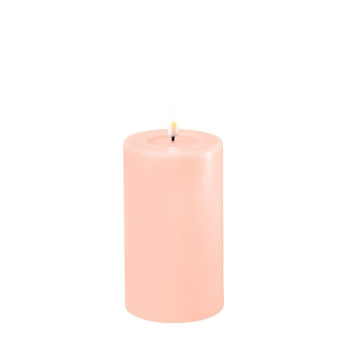 LED Candle 7.5 x 12.5 cm - Light Pink