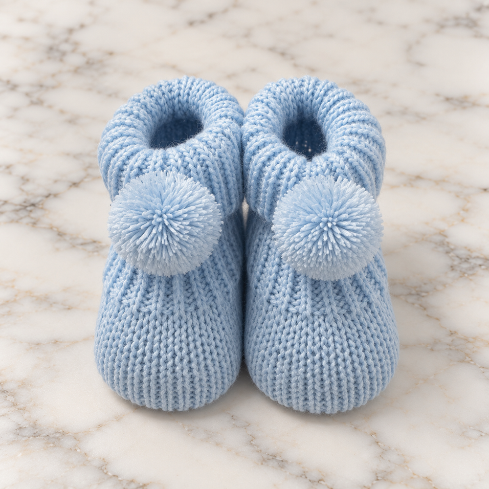 Baby Booties - Sky Blue