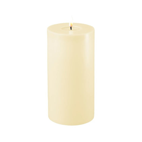 LED Candle 10 x 20cm - Cream